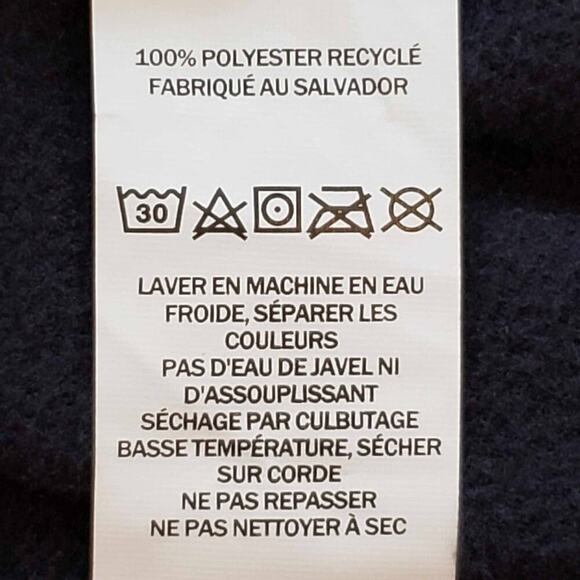 LL Bean Fleece Jacket Women’s Medium M Black Full Zip Long Sleeve Fuzzy Pockets - Picture 8 of 9